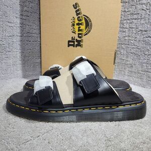 Dr. Martens Josef Men's Size 12 US Black Leather Analine Buckle Sandals 31570001